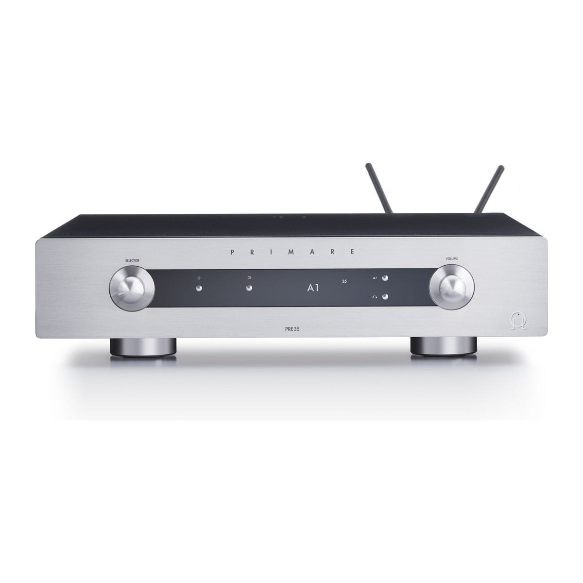Primare PRE35 Prisma DM36 de face, finition titane